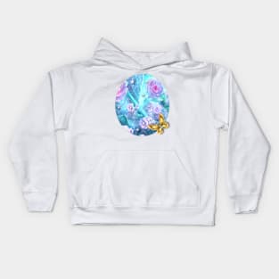 Butterfly and Flowers Kids Hoodie